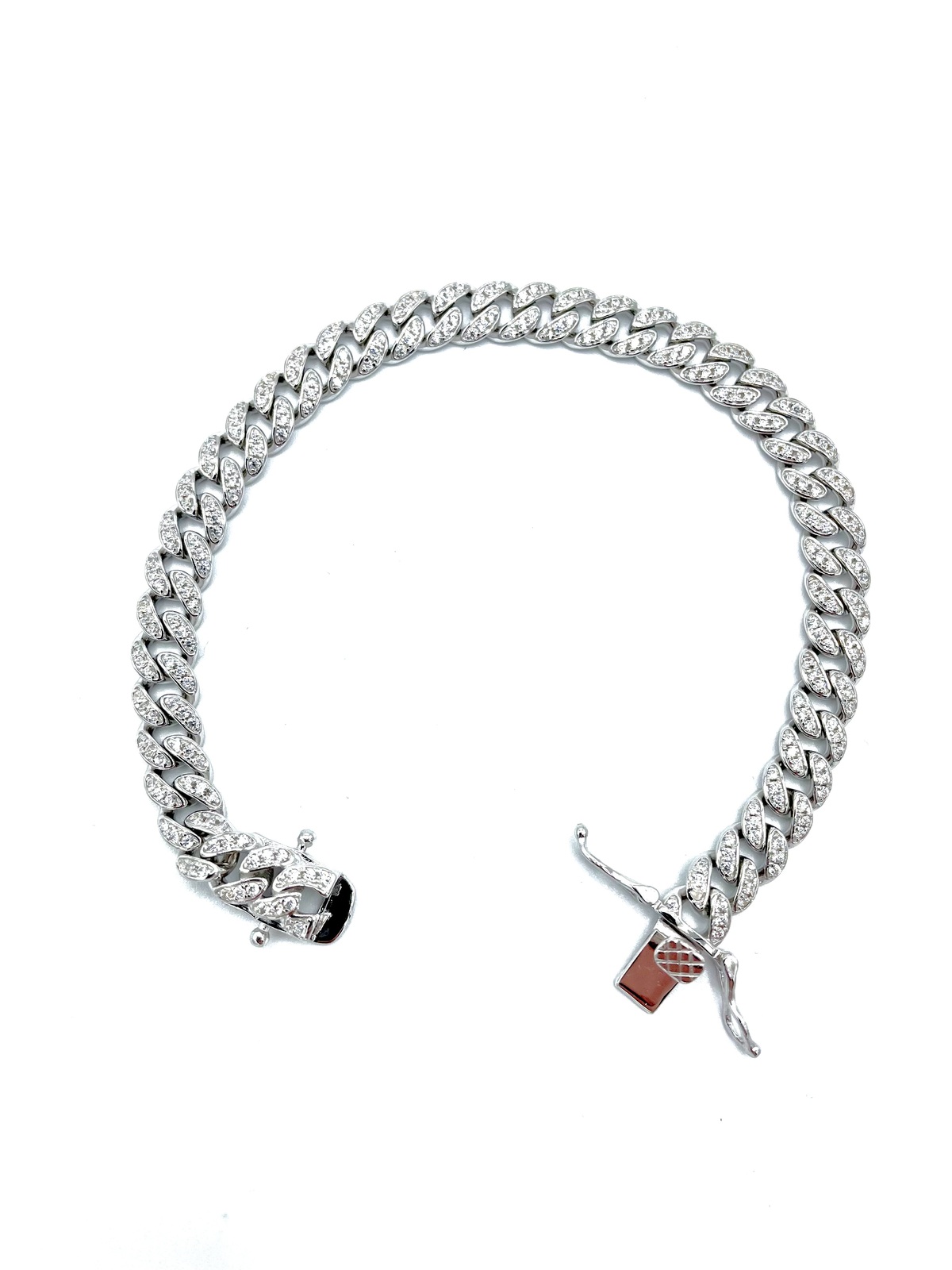 Bracciale grumette in argento tit. 925m. 18cm